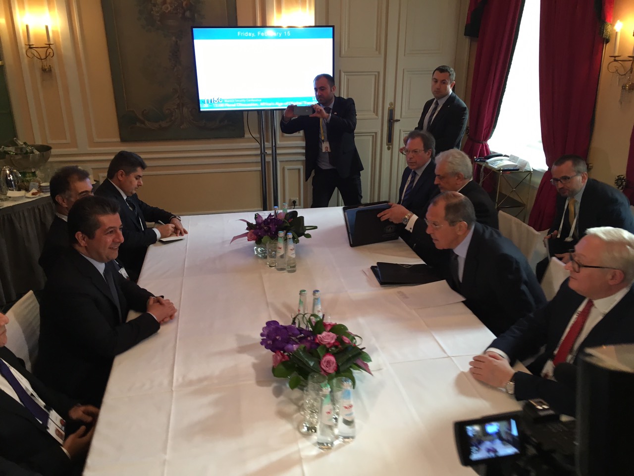 به‌ وێنه‌.. مه‌سرور بارزانى له‌گه‌ڵ سێرگى لاڤرۆڤ كۆبووه‌وه‌